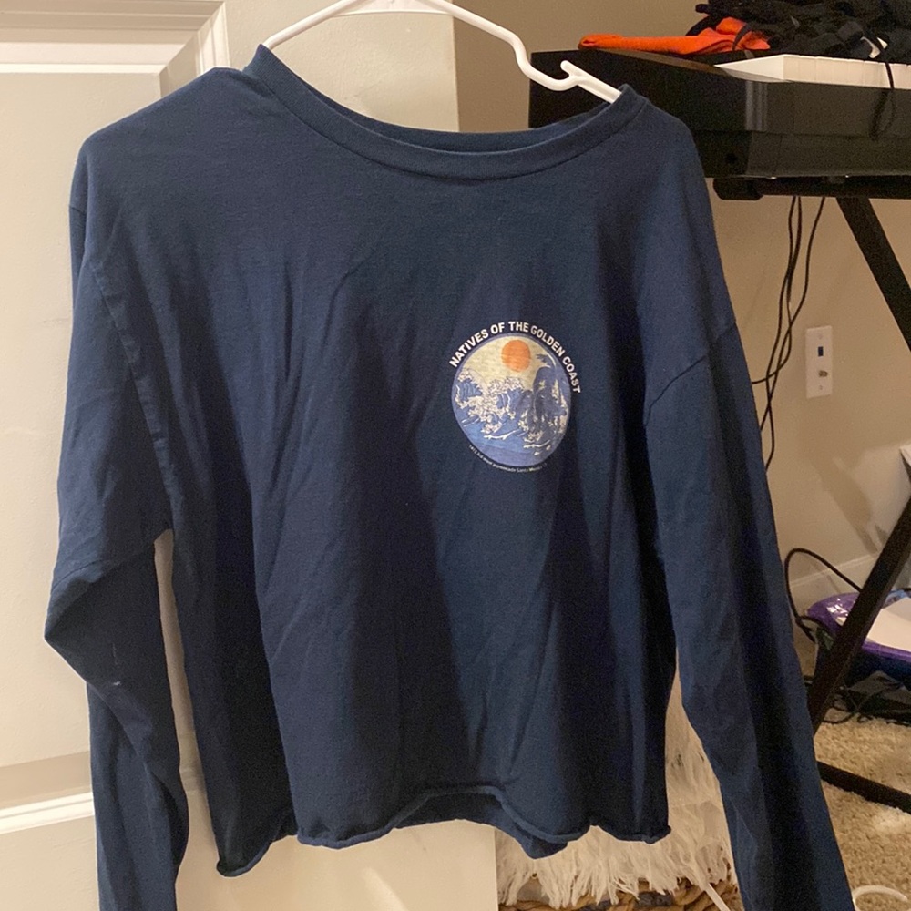 Brandy Melville dark blue long sleeve shirt